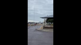 Trucks vans parked along Dover kent seafront cos of France boarder closer #tier4lockdown #uktravelban #Dover #Kent https://t.co/qEdHuzcCHS