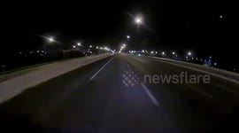 Pickup truck collides with another vehicle before crashing