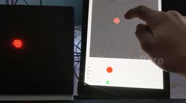 UK man paints pictures on LED device using an iPad in DIY project