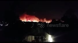 US: Fast-Moving Creek Fire Prompts Evacuations In San Diego County, California 2