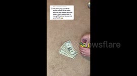 Fun and creative way to wrap money as a gift for kids