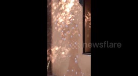 Creating an antique effect on the facade of a restaurant in Kherson, Ukraine