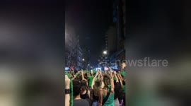 This was the historic moment abortion was legalised in Argentina