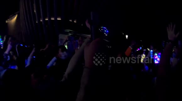 Hong Kong protesters stage flashmob during unofficial New Year's Eve countdown