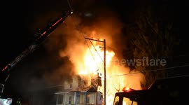 2nd alarm house fire, West Cameron Township, Pennsylvania #8