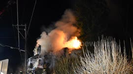 2nd alarm house fire, West Cameron Township, Pennsylvania #9