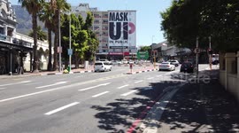 Billboard in Cape Town's CBD encourages people to wear masks amidst Covid 19 second wave