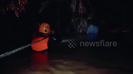 Flash flood interrupts New Year celebration in the Philippines