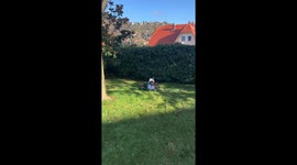 Frenchie the snowman