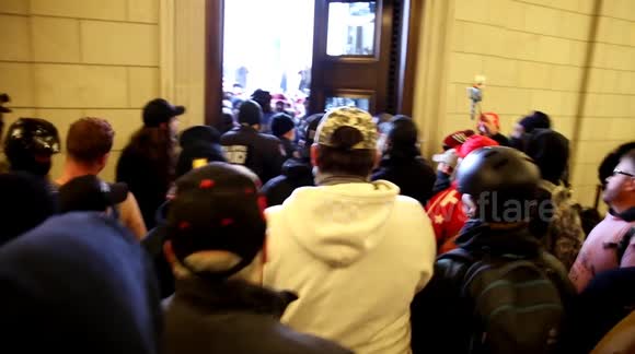 Stop the Steal Protesters Continue Attempts to Break Into United States Capitol Building on January 6th, 2021