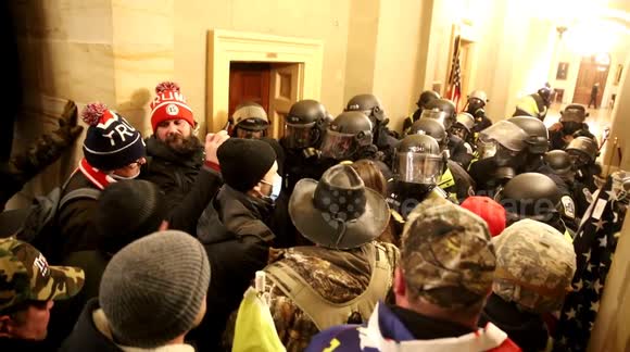 January 6, a year later: Mob incited by Trump storms interior of Capitol, including offices of McConnell and Pelosi in terrifying act