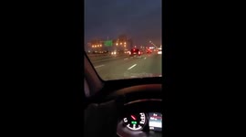 Large convoy of police cars seen making their way to US Capitol building