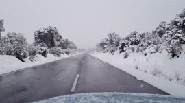 January 8th historical snowfall in Spain