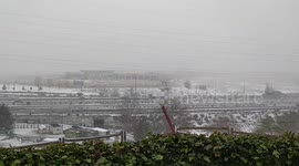 Heavy Snow in Madrid
