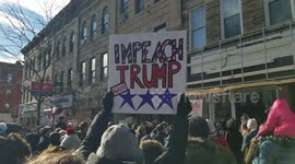 Bayridge Democrats gather outside Republican Congresswoman Nicole Malliotakis demanding she invokes the 25th amendment on president trump 1