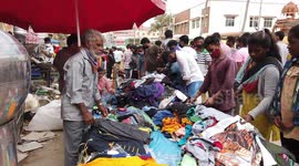 Sunday Bazzar market, which was closed for nearly a month due to COVID -19 Pandemic is back in business from Sunday in Southern India