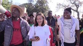 Fees Must Fall Students march to NSFAS offices