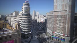 Madrid reactivated after heavy snowfall of Filomena in Madrid 12nd January, 2021.