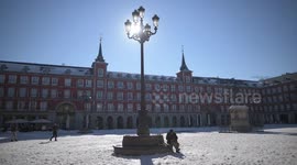 Madrid reactivated after heavy snowfall of Filomena in Madrid 12nd January, 2021.