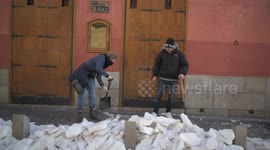 Madrid reactivated after heavy snowfall of Filomena in Madrid 12nd January, 2021.