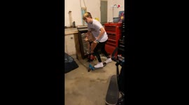 Guy Almost Broke His Nose While Trying A New Rail