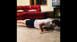 Twisting Pushup Face Plant