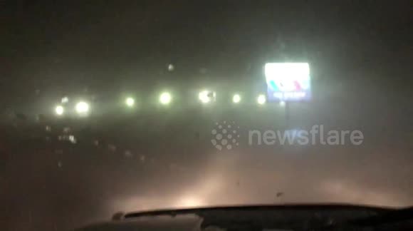 Intense winter storm strands motorists