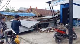 An earthquake measuring 6.2 on the Rither scale in Mamuju, West Sulawesi, Indonesia