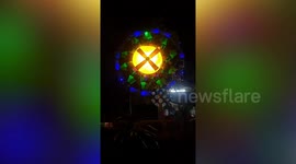 Pensioner Makes Colourful Christmas Lanterns Using Scrap Bottles