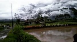 Mount Semeru Lumajang, East Java erupts