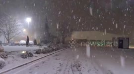 Snow blankets cities in Jordan as temperatures plunge