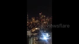 US: Crane In San Francisco Spins In Circles Due To High Winds