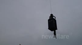 Filming of Doctor Who stunt sequence