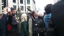 Thatcher funeral protesters