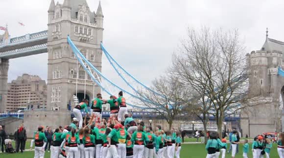 Castellers de Vilafranca build a Castell