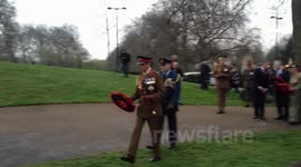 wreath laying at Hyde park corner