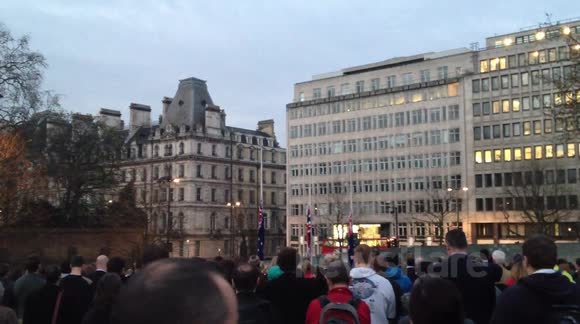 The Last Post at ANZAC Dawn Service in London