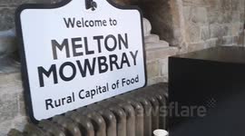 British Pie Awards 2013 - Melton Mowbray Sign and pie ovens
