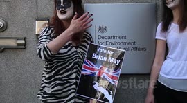 Badger Flash Mob at DEFRA