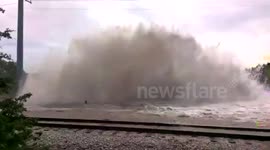 Huge burst water main leads to transport chaos in Austin, Texas