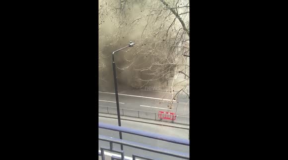 Fire on Holborn, Knigsway, London. 1/4/2015 3