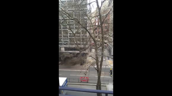 Fire on Holborn, Knigsway, London. 1/4/2015 2