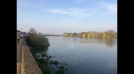 Conditions look perfect the day before the Boat Race