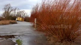 Storm Christoph traps an early victim as floods spread across the Fens