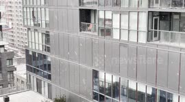 January 20 2021 Light Snow in downtown Toronto