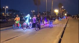 Crazy bicycle riders