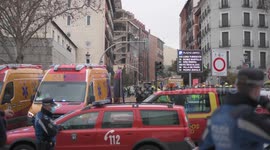 At least three dead after a large explosion in a building on Toledo Street in Madrid while checking a boiler in Madrid 20th January, 2021.