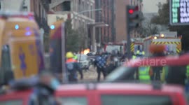 At least three dead after a large explosion in a building on Toledo Street in Madrid while checking a boiler in Madrid 20th January, 2021.