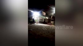 Power line explodes as magnitude 7 earthquake hits Philippines