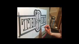 Reverse glass gilding with 23k, 18k leaf gold and abalone shell